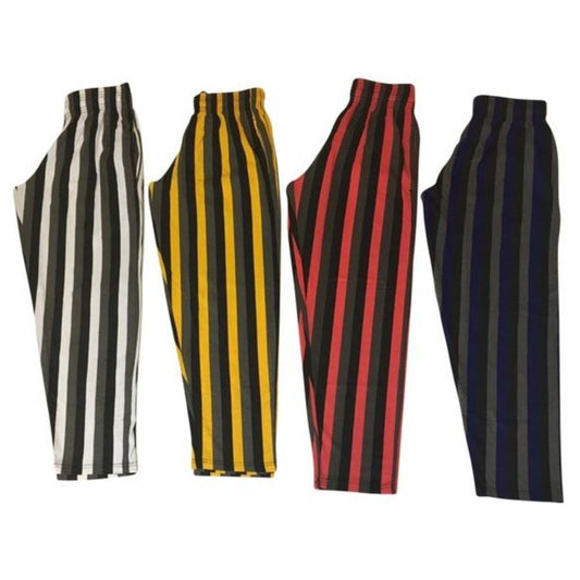 Tri Color Relaxed Fit Baggy Pants
